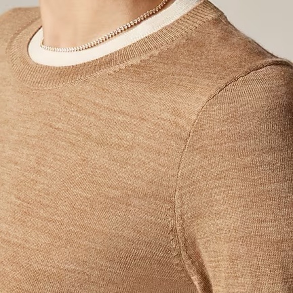 J Crew Carolyn Layered Crewneck Sweater in merino wool M - Picture 5 of 7